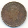 Цейлон 1 цент 1942 год - Король Георг VI (Cu)
