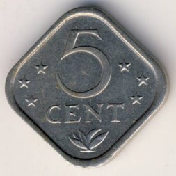 Антильские острова 5 центов 1984 год