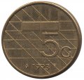 Нидерланды 5 гульденов 1993 год