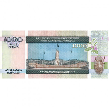 Бурунди 1000 франков 2006 год - Коровы, кофе аравийский UNC
