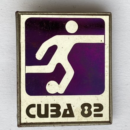 Значок. Cuba 82. Куба. Футбол