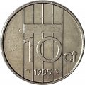 Нидерланды 10 центов 1985 год