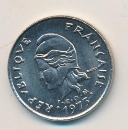 Французская Полинезия 10 франков 1973 год