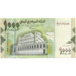 Йемен 1000 риалов 2012 год - Ворота Баб-аль-Йемен в г. Сана UNC