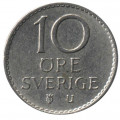 Швеция 10 эре 1962 год (монограмма)