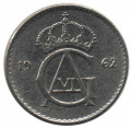 Швеция 10 эре 1962 год (монограмма)