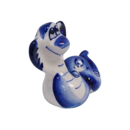 Сувенирная фигурка &quot;Год Змеи&quot; Гжель