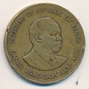 Кения 10 центов 1980 год