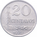 Бразилия 20 сентаво 1970 год
