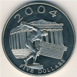 Либерия 5 долларов 2003 год