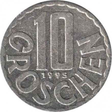 Австрия 10 грошей 1995 год