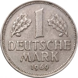 ФРГ 1 марка 1969 год (D)
