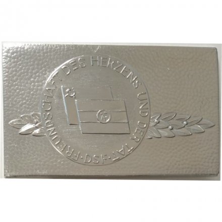 Настольная медаль Freundschaft des herzens und red tat (в футляре)