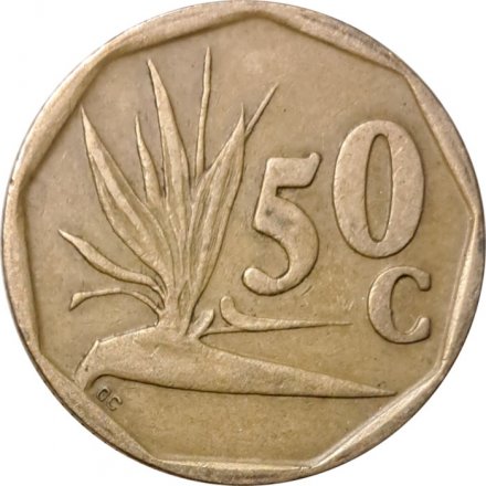 ЮАР 50 центов 1992 год