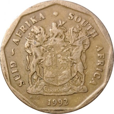 ЮАР 50 центов 1992 год