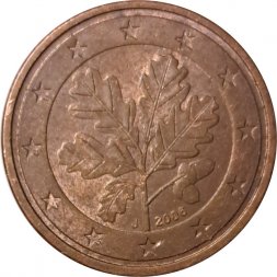 Германия 2 евроцента 2006 год (J)