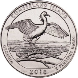 США 25 центов 2018 год - Национальное побережье острова Камберленд в Джорджии (P)