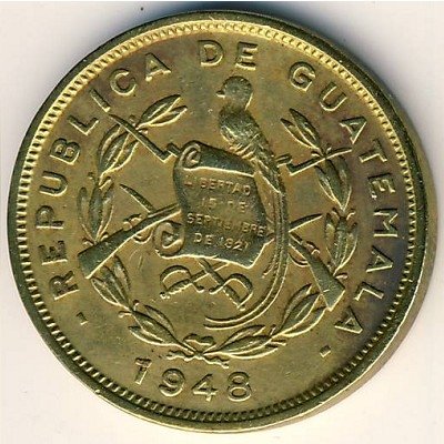 Гватемала 1 сентаво 1948 год