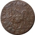 1 копейка 1708 год МД Пётр I (1699 - 1725) - F