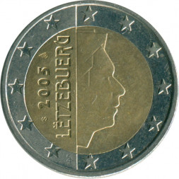 Люксембург 2 евро 2005 год