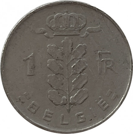 Бельгия 1 франк 1966 год BELGIE