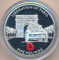 Гибралтар 5 фунтов 2005 год - Освобождение Парижа