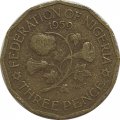 Нигерия 3 пенса 1959 год