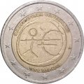 Германия 2 евро 2009 год - 10 лет Экономическому и валютному союзу (A)