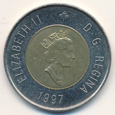 Канада 2 доллара 1997 год - Полярный медведь