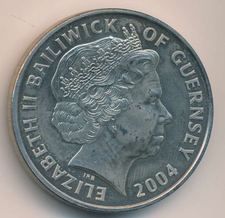 Гернси 5 фунтов 2004 год - 60 лет Высадке в Нормандии