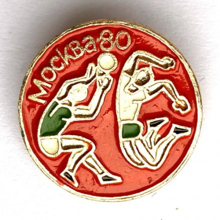 Значок. Олимпийские игры 1980. Волейбол
