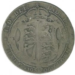 Великобритания 1/2 кроны 1906 год