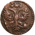 Полушка 1730 год Анна Иоанновна (1730 - 1740) - перечекан, узорный гурт - XF