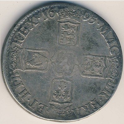 Великобритания 1 крона 1695 год