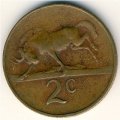 ЮАР 2 цента 1967 год (SUID-AFRIKA)