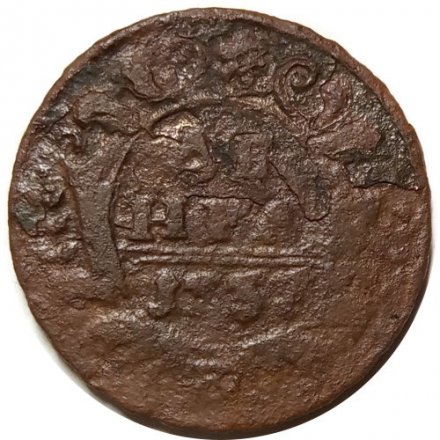 Денга 1737 год Анна Иоанновна (1730 - 1740) - F