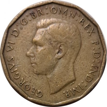 Великобритания 3 пенса 1948 год