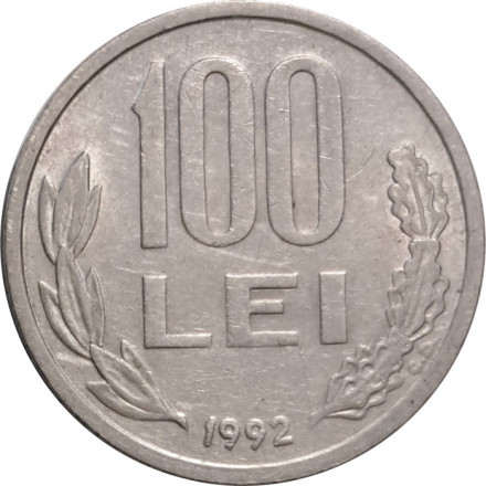 Румыния 100 леев 1992 год - Михай Храбрый