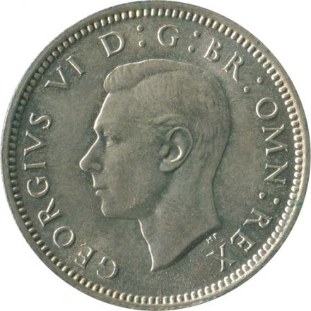 Великобритания 6 пенсов 1942 год - Король Георг VI