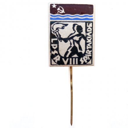 Значок-иголка LPSR VIII Spartakiade. Спартакиада. Латвийская ССР. Тяжелый