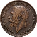 Великобритания 1 фартинг 1911 год