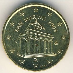 Сан-Марино 10 евроцентов 2006 год - Храм Святого Марино