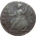 Великобритания 1/2 пенни 1772 год (Надпись на аверсе &quot;GEORGIVS III REX&quot;)