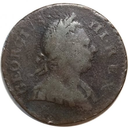 Великобритания 1/2 пенни 1772 год (Надпись на аверсе &quot;GEORGIVS III REX&quot;)