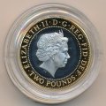 Великобритания 2 фунта 2011 год - 400 лет Библии Короля Якова (серебро)