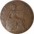 Великобритания 1/2 пенни 1923 год