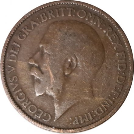 Великобритания 1/2 пенни 1923 год