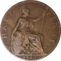 Великобритания 1/2 пенни 1923 год