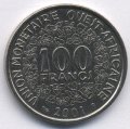 Западная Африка 100 франков 2001 год