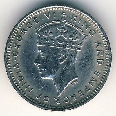 Гонконг 5 центов 1938 год